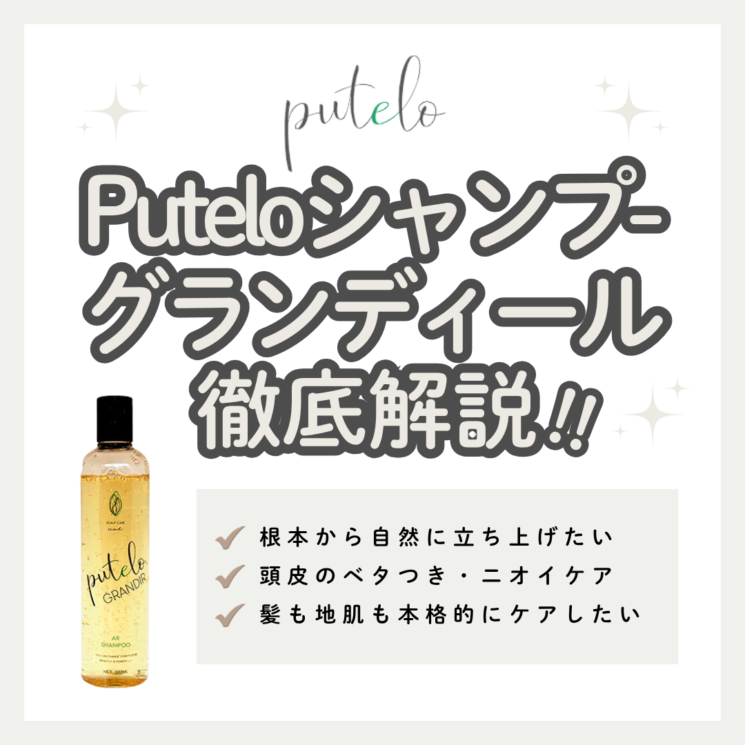 Putelo（プテロ）AR シャンプーグランディールで根元からふんわり