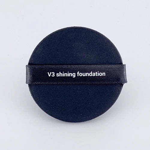 SPICARE V3ファンデーション専用パフ｜黒い丸型のクッションファンデ用パフ